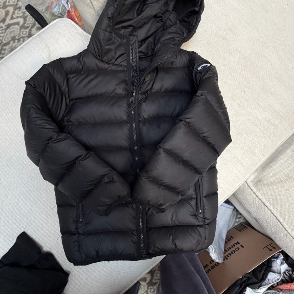 Appaman Black Hooded Puffer Jacket for Kids